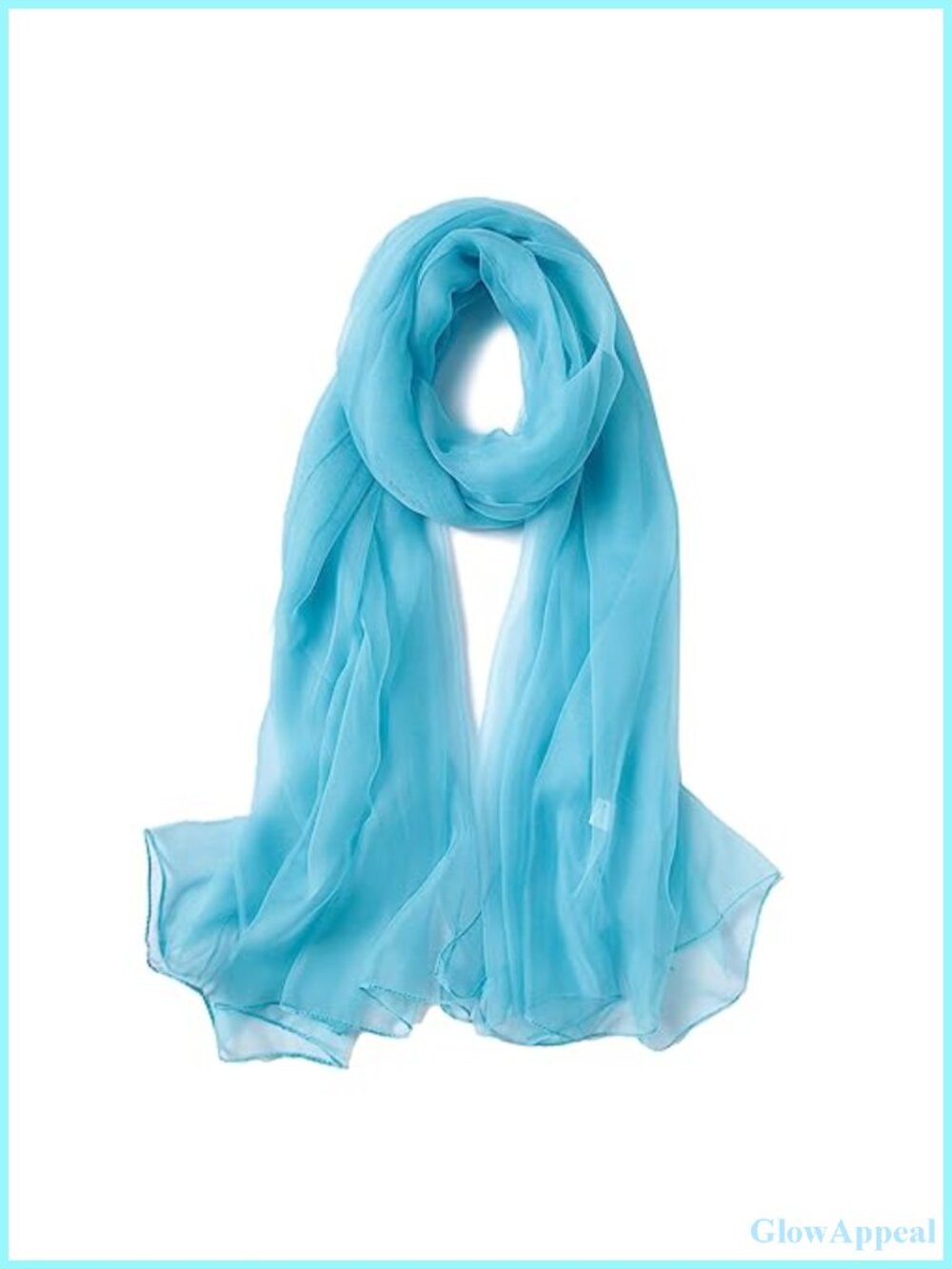 Solid Silk Feeling Long Lightweight Scarf Shawl Wrap